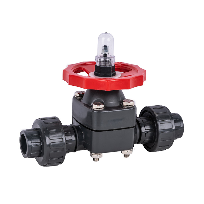 PVC-U G61F-10U Double Union Diaphragm Valve DN25 GB Standard