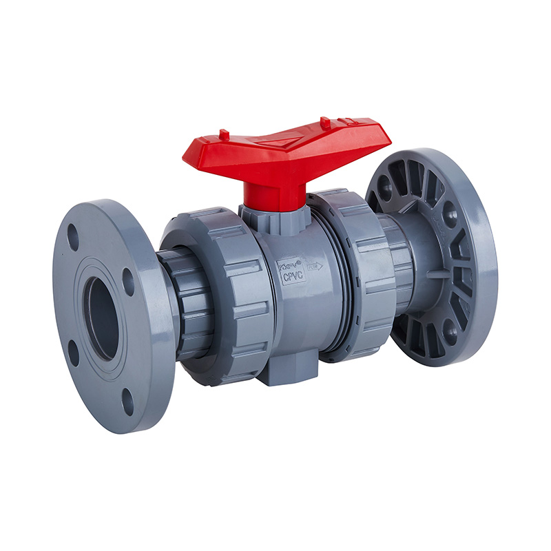 PVC-C Q41F-10V Bebibir Double Union Ball Valve DN15-100 GB Standard