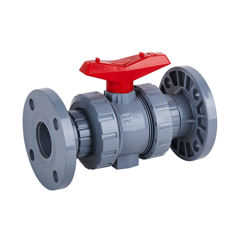 PVC-C Q41F-10V Bebibir True Union Ball Valve DN15-100 1/2'-4' ANSI Standard