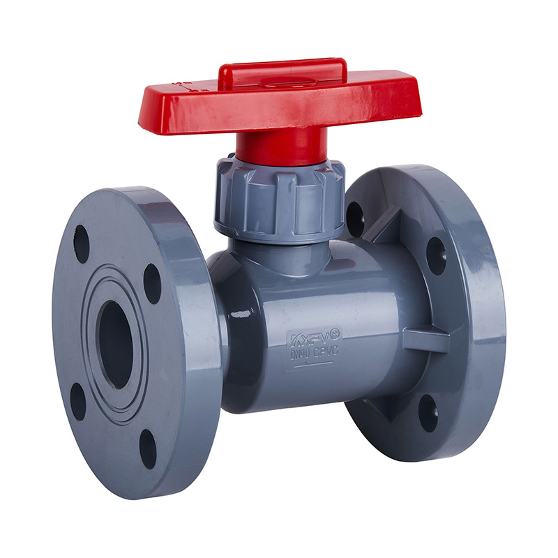 PVC-C Q41F-10V Flange Jenis Glob Valve DN15-300 1/2'-12' ANSI Standard