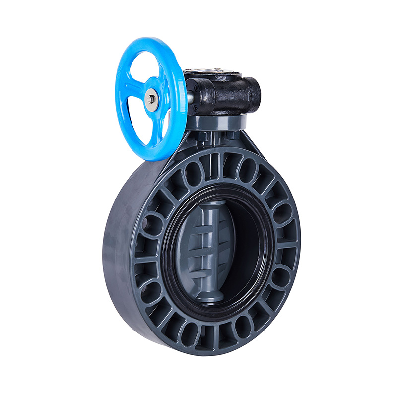 PVC-U D371X-10U Worm-Gear Butterfly Valve DN40-1000 40A-1000A JIS Standard
