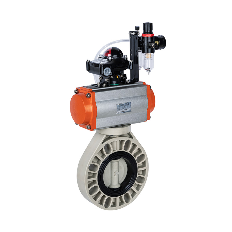 PPH D671X-10S Pneumatic Butterfly Valve DN32-1000 1-1/4'-30' ANSI Standard