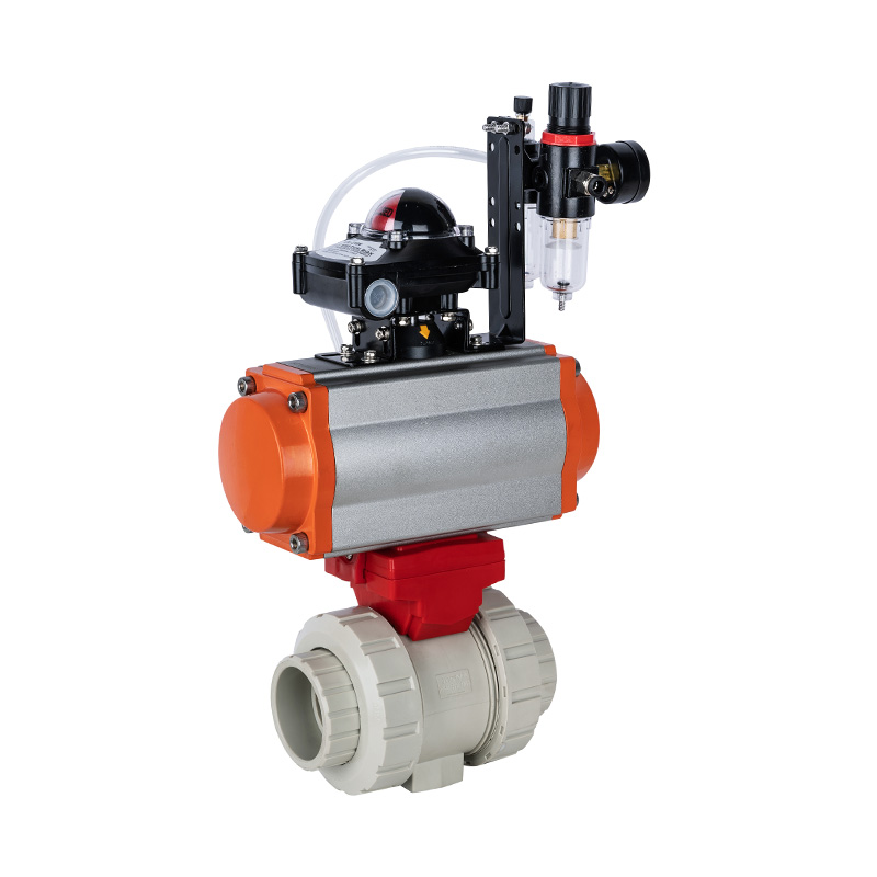 PPH Q661F-10S Pneumatik Double Union Ball Valve DN15-100 GB Standard