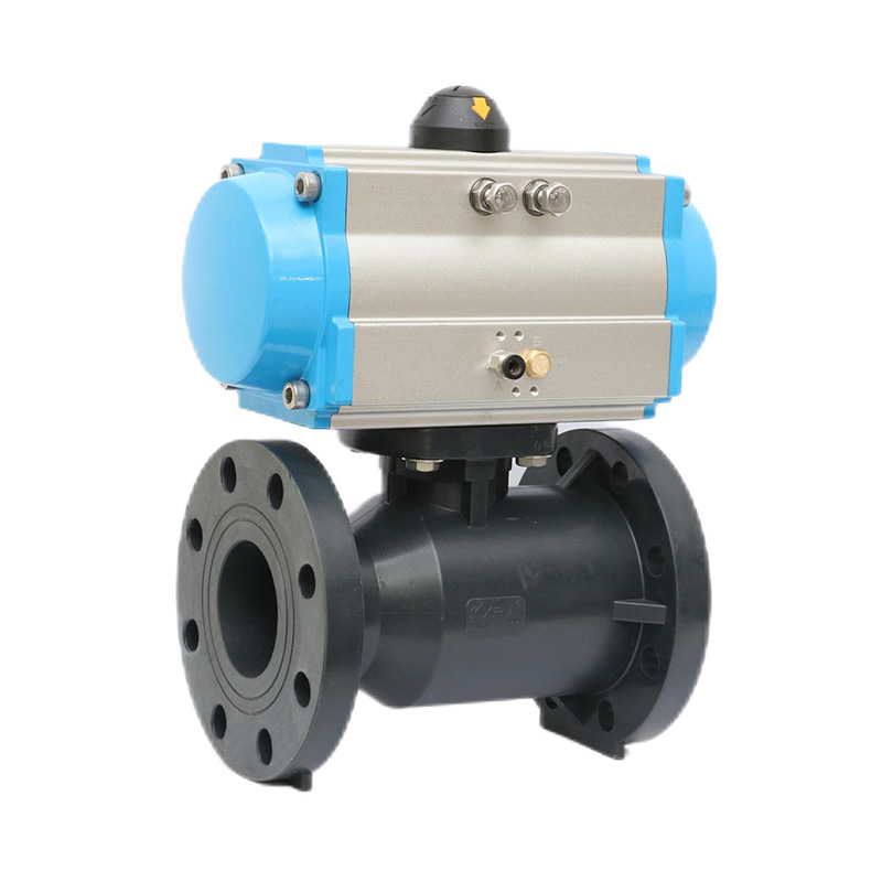 FRPP Q641F-10S Pneumatic Flange Ball Valve DN20-300 20A-300A JIS Standard