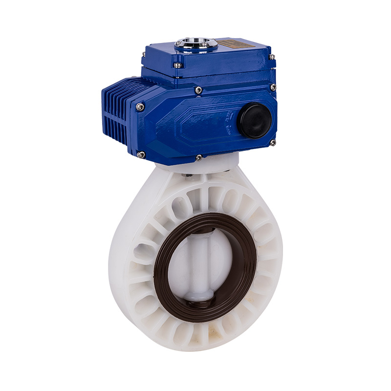 PVDF D971X-10F Injap Rama-rama Elektrik DN40-1000 40A-1000A JIS Standard