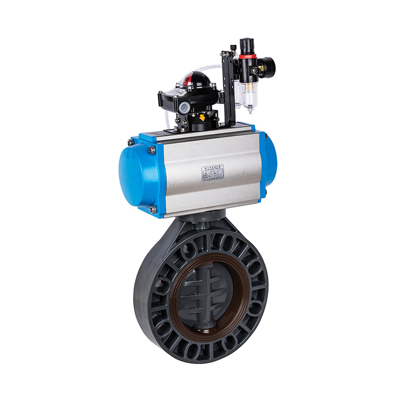 PVC-U D671X-10V Pneumatic Butterfly Valve DN32-1000 GB Standard