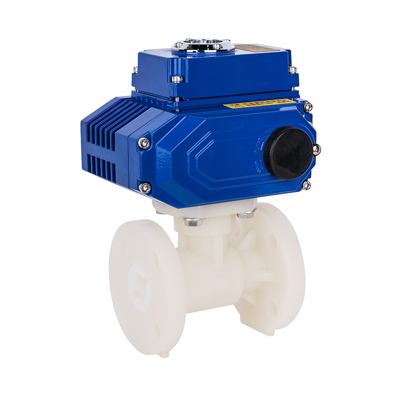 PVDF D941F-10F Electric Flange Ball Valve DN20-300 20A-300A JIS Standard