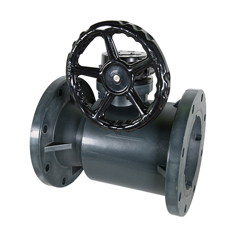 FRPP Worm-Gear Ball Valve