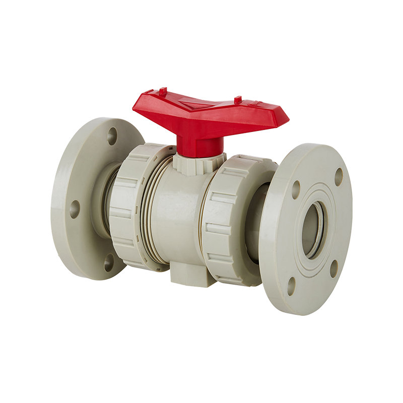 PPH Flange+Double Union Ball Valve DN15-100