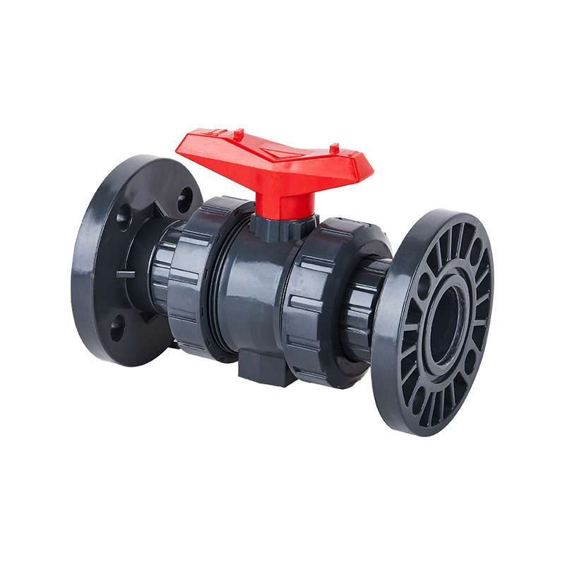 UPVC Flange+Double Union Ball Valve DN15-100