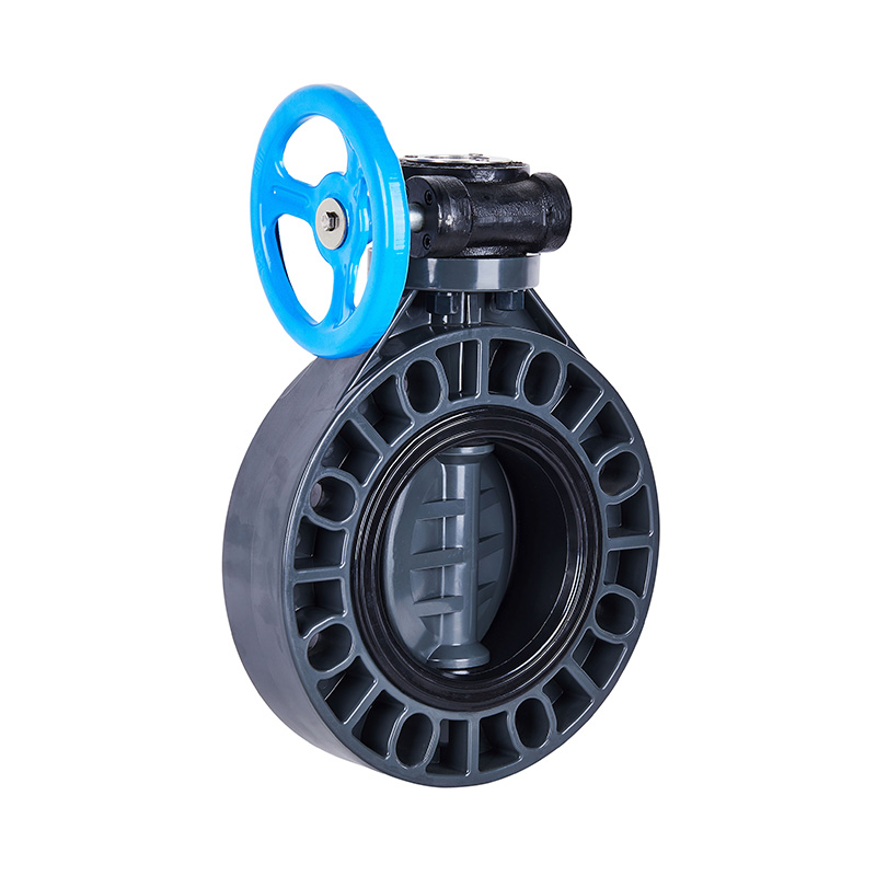 PVC-U D371X-10U Worm-Gear Butterfly Valve DN32-1000 GB Standard